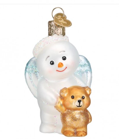 NEW - Old World Christmas Glass Ornament - Baby Snow Angel